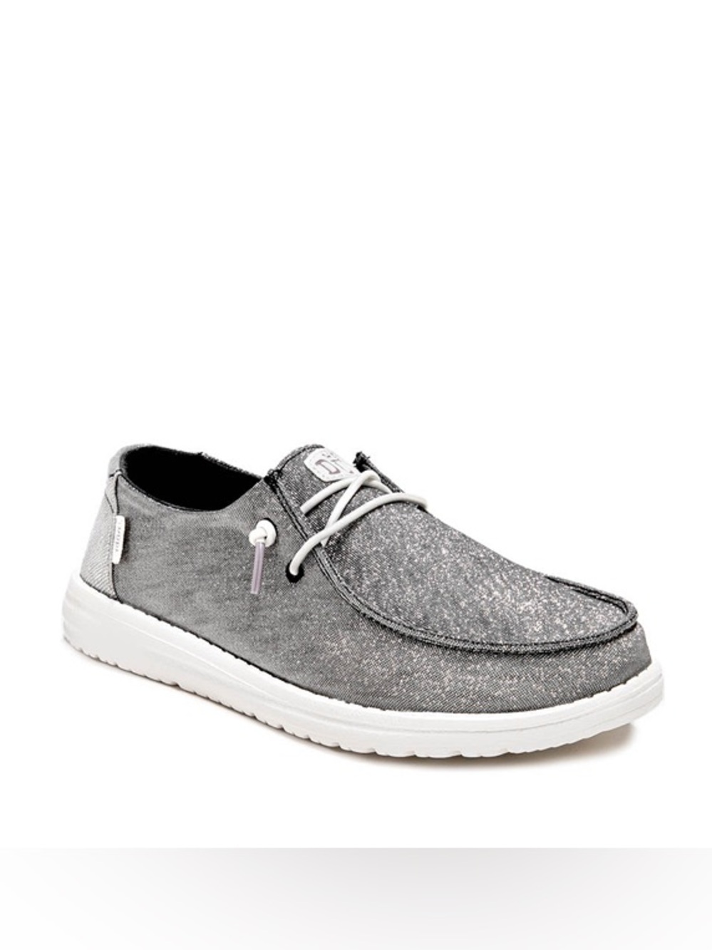 Hey Dude Wendy Sparkle Slip-On Shoes - Charcoal - Size Womens W10
